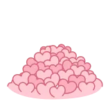 🩹 coeurs, amour, rose, pile, saint-valentin whatsapp sticker