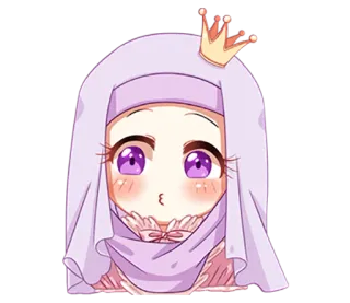 😗 Hiyab, Anime, Corona, Dibujos animados, Lindo, Princesa whatsapp sticker