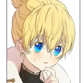 🌻 anime, girl, cartoon, portrait, character, illustration whatsapp sticker