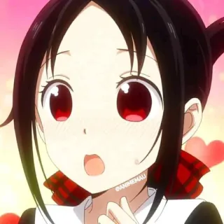 😯 Kaguya Shinomiya Kaguya-sama: Love Is War ANIMEMAU anime, kaguya-sama, cute, manga, girl, cartoon telegram sticker