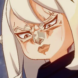 😠 Anime, Manga, Personaje, Mujer, Expresión telegram sticker