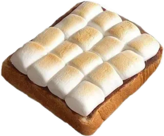 🤩 s'more, marshmallow, toast, dessert, food, sweet, snack telegram sticker