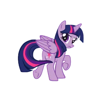 😑 Twilight Sparkle My Little Pony My Little Pony, Twilight Sparkle, Kucyk, Kreskówka, Animacja telegram sticker