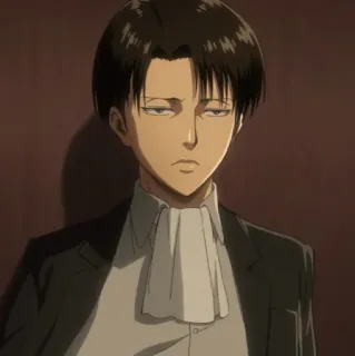 🤫 Levi Ackerman Attack on Titan anime, character, levi, attack on titan telegram sticker