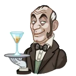Butler Alfred telegram stickers