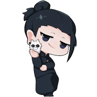 😏 Suguru Geto Jujutsu Kaisen Anime, Chibi, Charakter, Suguru Geto, Jujutsu Kaisen telegram sticker
