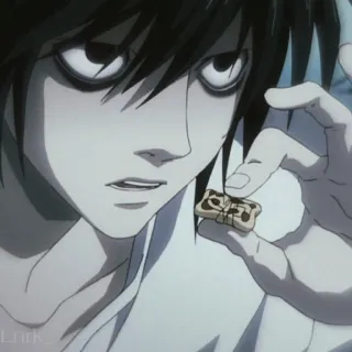🍪 L Death Note Аниме, L, Death Note, Детектив, Торт whatsapp sticker