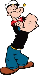 ☺️ Popeye การ์ตูน, กะลาสี, ป๊อปอาย, ตัวละคร, แอนิเมชั่น telegram sticker