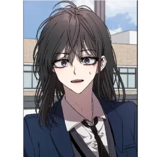 😁 Style animé, Dessin animé, Personnage féminin, Art numérique, Portrait telegram sticker