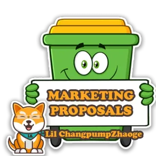 🤢 MARKETING PROPOSALS marketing, voorstellen, business, hond, cartoon, humor telegram sticker