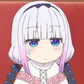 ☁️ Kanna Kamui Miss Kobayashi's Dragon Maid Anime, Kanna, Carino, Drago, Kanna Kamui, Miss Kobayashi's Dragon Maid telegram sticker