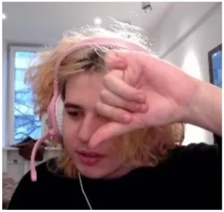 👎 geste, geste de la main, offensant, culture web telegram sticker