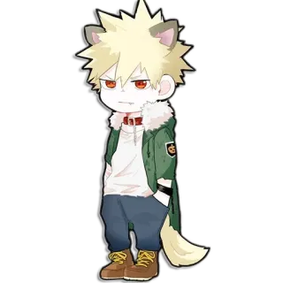 😒 Katsuki Bakugo My Hero Academia anime, fanart, manga, my hero academia, bakugo, katsuki bakugo telegram sticker