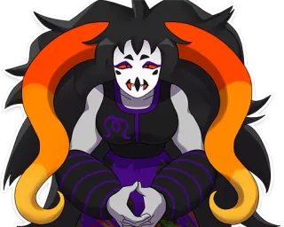😓 The Dolorosa Homestuck Homestuck, Долороса, Тролль, Персонаж, Высшая кровь telegram sticker