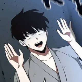 😅 anime, manhwa, scared, person, asian whatsapp sticker