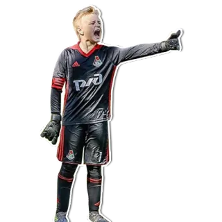 👉 サッカー, ゴールキーパー, スポーツ, アスリート, ユース, チーム telegram sticker