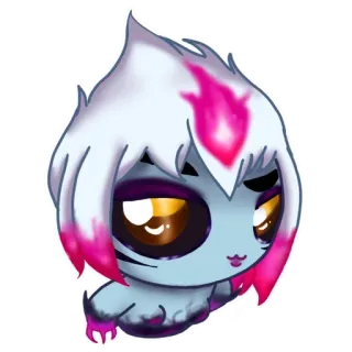 😳 Anime, Creatura, Mostro, Carino, Adesivo, Fantasy telegram sticker