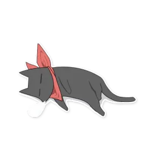 😴 แมว, สัตว์, สติกเกอร์, สัตว์เลี้ยง, สัตว์เลี้ยง, น่ารัก telegram sticker