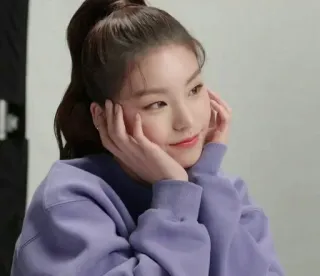 ✨ persona, donna, coreana, celebrità, ritratto, bellezza, sorriso telegram sticker