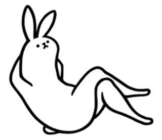 🐇 lapin, connard, doigt d'honneur, sticker, animal, offensant, dessin animé telegram sticker