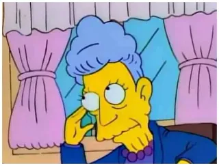 🗣 Selma Bouvier The Simpsons selma, bouvier, simpsons, cartoon, character telegram sticker