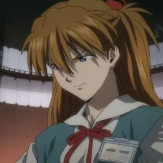 🌟 Asuka Langley Soryu Neon Genesis Evangelion Anime, Asuka Langley, Evangelion, Charakter, Mädchen telegram sticker