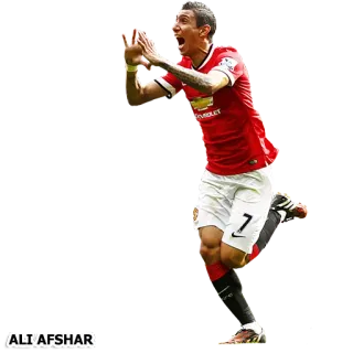 ⚽ ALI'AFSHAR sepak bola, sepak bola, Manchester United, atlet, olahraga telegram sticker