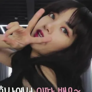 🍸 하나에서 이따 빼요~ pop coreano, idol, blackpink, lisa, kpop, beleza, asiática whatsapp sticker