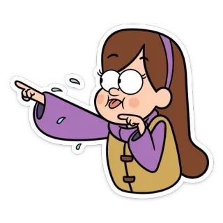 😛 Mabel Pines Gravity Falls Мультфильм, Мэйбл Пайнс, Гравити Фолз, Анимация, Персонаж telegram sticker