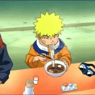 🦊 Naruto Naruto, Anime, Ramen, Jedzenie, Makaron telegram sticker