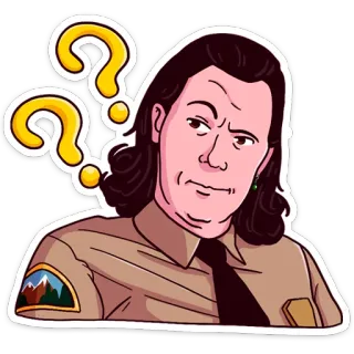 🤔 Randy Marsh South Park signo de interrogación, confundido, dibujos animados, personaje, Randy Marsh, South Park whatsapp sticker