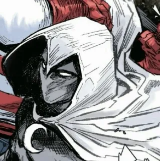 🌙 Moon Knight มูนไนท์, มาร์เวล, ซูเปอร์ฮีโร่, ตัวละครจากการ์ตูน, ฮีโร่สวมหน้ากาก whatsapp sticker
