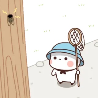 🐼 Мультфильм, Животное, Милый, Насекомое, Природа, Иллюстрация, Наклейка telegram sticker