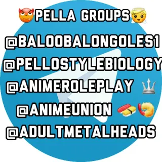 🔗 PELLA GROUPS
@BALOOBALONGOLES1
@PELLOSTYLEBIOLOGY
@ANIMEROLEPLAY
@ANIMEUNION
@ADULTMETALHEADS Grupos Telegram, Redes sociales, Comunidad online, Nombres de usuario whatsapp sticker