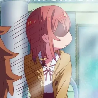 🧡 Anime, Mädchen, Schmollen, Sumi Sakurasawa, Leihe Freundin, Cartoon whatsapp sticker
