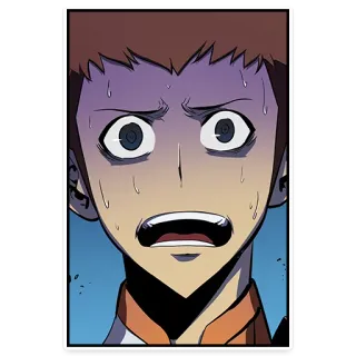 😱 anime, manga, scared, fear, expression telegram sticker