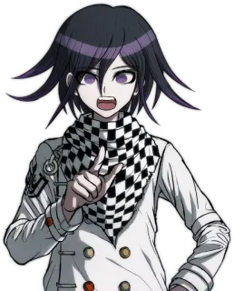 😤 Kokichi Oma Danganronpa V3: Killing Harmony Anime, Kokichi Oma, Danganronpa, Personagem, Cabelo roxo, V3 whatsapp sticker
