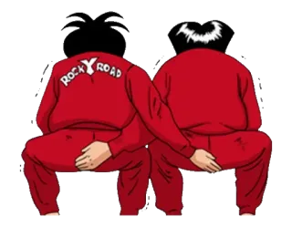 💨 ROCKY ROAD Kartun, Pegang pantat, Menyinggung telegram sticker