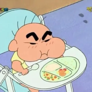 🌱 Shin-chan Crayon Shin-chan Anime, Bambino, Mangiare, Cartone animato whatsapp sticker