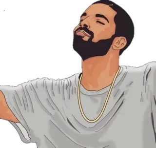 ☠ Drake Drake, raper, muzyka, artysta, piosenkarz telegram sticker