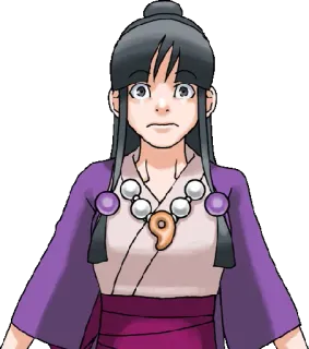😧 Maya Fey Ace Attorney maya, wila, ace attorney, medium spirytystyczne, anime telegram sticker