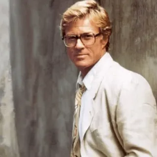 〰 Robert Redford Schauspieler, Promi, Porträt, Mann, Brille, Filmstar whatsapp sticker