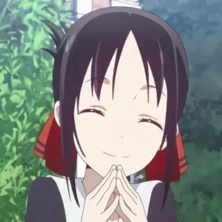 🌺 애니, 여자, 미소, 귀여운, 행복한 telegram sticker