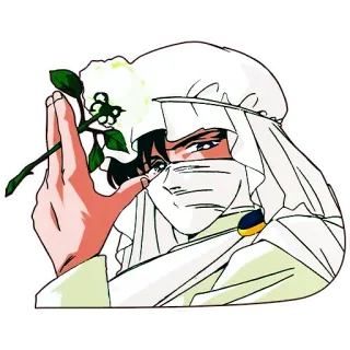 🌹 Tuxedo Mask Sailor Moon Tuxedo Mask, Sailor Moon, Rosa, Anime, Manga, Personaggio whatsapp sticker