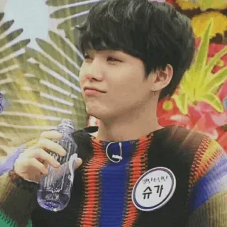 🌼 Suga 슈가 K-POP, SUGA, 歌手, 音楽, BTS telegram sticker