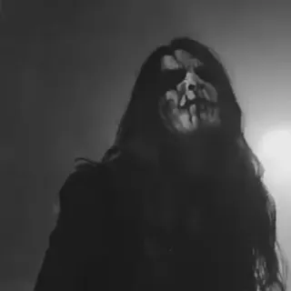 🕸 Black metal, Música, Banda, Cantor, Maquiagem, Performance telegram sticker