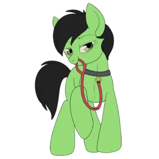 🧫 小马, 项圈, 牵引绳, 动物, 卡通 telegram sticker