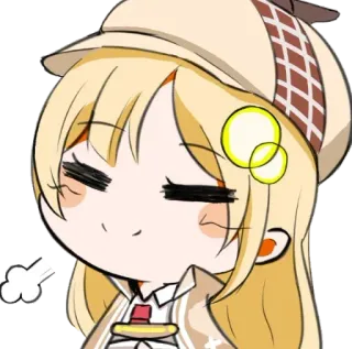 😤 Amelia Watson amelia watson, vtuber, anime, cute, hololive telegram sticker