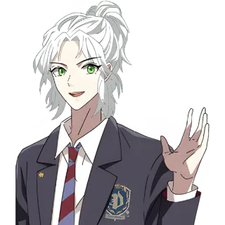 👋 Anime, Personaje, Masculino, Arte, Ilustración, Animación, Adhesivo telegram sticker