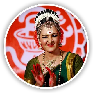 😜 dancer, indian classical dance, bharatanatyam, performing arts, culture, traditional telegram sticker